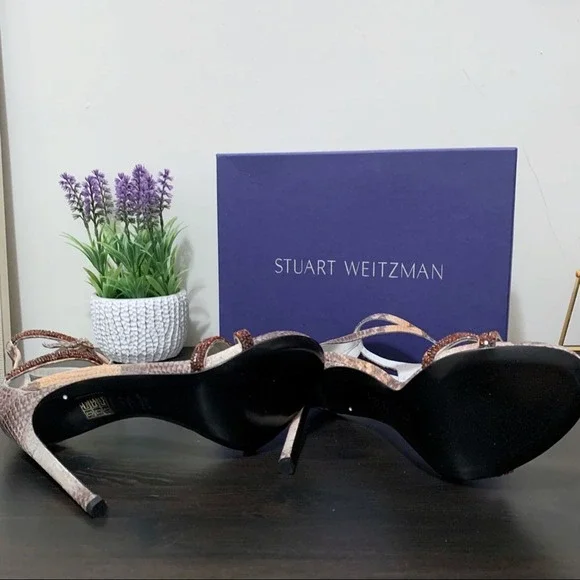 Rare Stuart Weitzman Crystalline Brick Ombré Heels